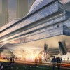 中兴通讯新总部,位于深圳湾超级总部基地,由奥雷·舍人设计