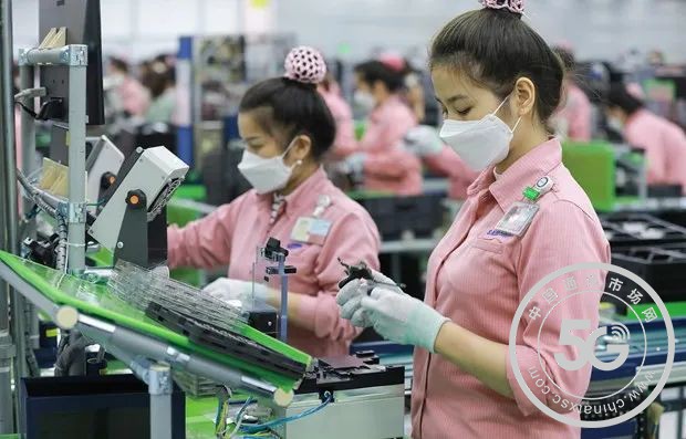 ◆越南三星电子工厂的某个生产线。